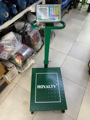 ميزان الكتروني شركه Royalty حديد جوده ممتازه يوجد به بطاريه قابله للشحن يوزن من 100g الى 500kg