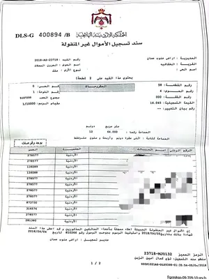 قطعة ارض للبيع  نص دونم في شارع المية