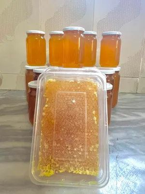 شهد العسل الجبلي وشمع العسل الطبيعي