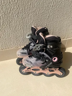 Kids BOLD Inline Roller Skates – Pink & Black