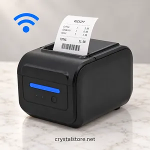 طابعة فواتير وإيصالات حرارية CL‐R80F مقاس 80 مم – Receipt thermal printer Wi‐Fi + USB