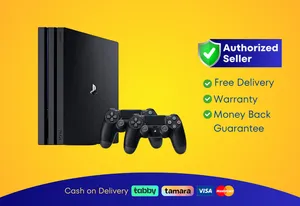 Sony PlayStation 4 - Pro - Black - 1TB with 2 Controller