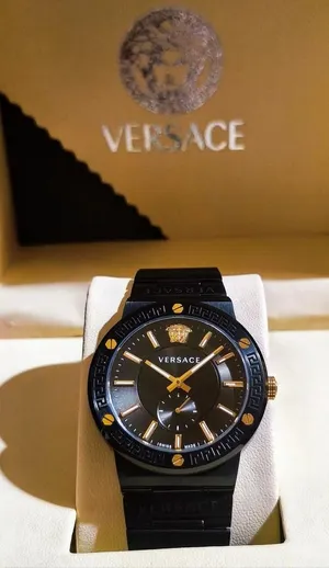 Authentic Versace Watch Greca Logo Black VEVI00620 - 41mm , Box Guarantee booklet & Extra Links