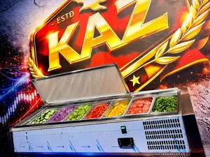 خصم خاص لفترة محدودة!  ثلاجة سلطات KAZ – Over Counter خصم 20%  ستانلس ستيل بالكامل