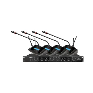 مايك مؤتمرات AISP WM-6214، Wireless Microphone، نظام UHF لاسلكي 4 قنوات