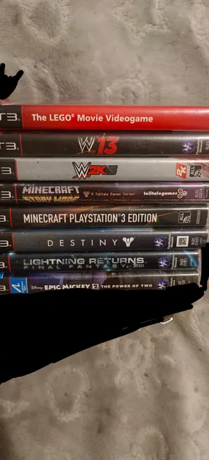 تجميعة اشرطة PS3 -The LEGO Movie Videogame ° ESSENTIALS -MINECRAFT -W2K15 & W13 -DESTINY - online
