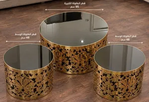 طقم طاولة ضيافة زجاج مجالس ضيوف