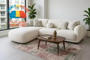 SOFA EUROPEAN STYLE L SHAPE 3 YEAR WARRANTY ORIGINAL WOOD SOFT FOAM WATER PROOF FABRIC GOOD QUALITY