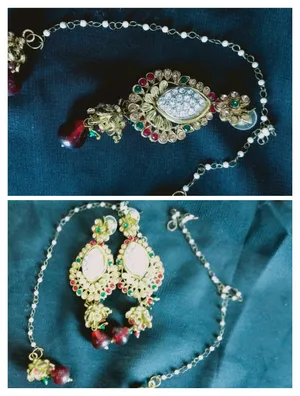 Stunning Traditional Earrings with Colorful Beads