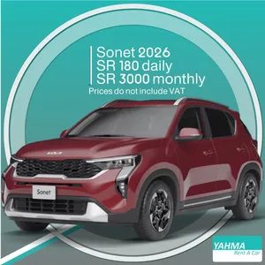 Kia Sonet 2026 for rent in Riyadh - Free delivery for monthly rental