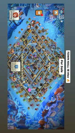 clash of clans town hall 18 for sale