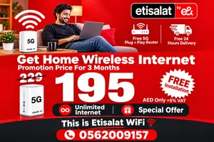 Etisalat WiFi internet service with best promotions