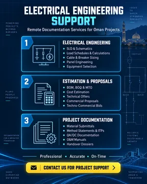 Electrical Engineering Support  SLD, BOM, BOQ & Technical Offers