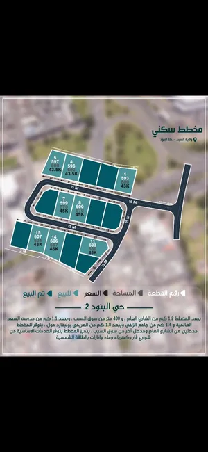 مخطط جديد ومميز في ولاية السيب حلو البنود مع توفر جميع الخدمات وبأسعار مميزه انا المالك والملك