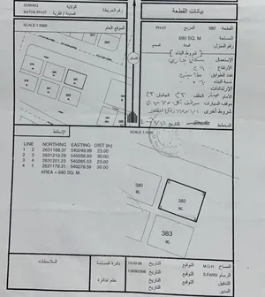 ارض سكني تجاري في حي سكني مكتمل الخدمات