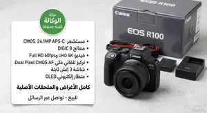 كاميرا Canon EOS R100 بحالة الوكالة شبه جديدة 24.1MP - كامل أغراضها
