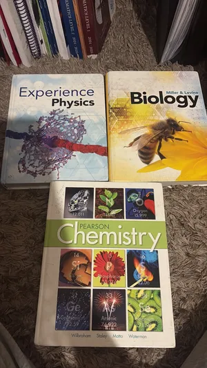 Miller&levine biology pearson chemistry and experience physics grade 9/10 science books for students