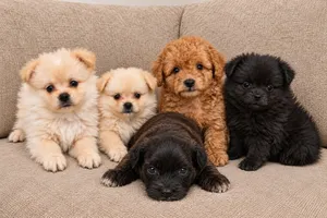 Pomernain and maltipoo and mini poodle Price based on breed and Quality start 150BD