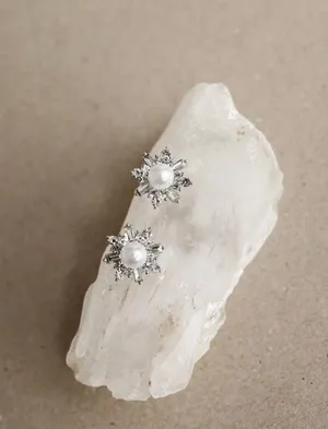 Stone earrings