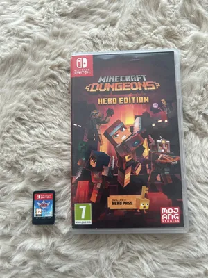 لعبة ماينكرفت دونجن و لعبة زيلدا للسويتش Minecraft dungeons game and Zelda for Nintendo switch