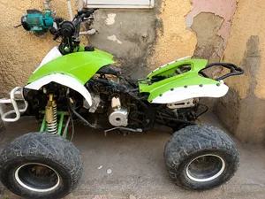 للبيع دراجة رباعية ATV اللون: اخضر × ابيض المحرك: 124cc SS