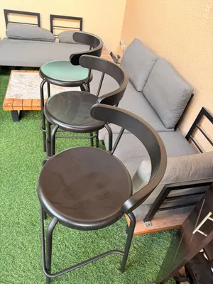 3 كراسي بار مطبخ او جلوس  Bar chairs 3 peace