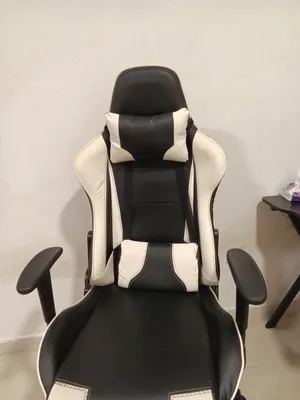Gaming chair Cool Soft White and black