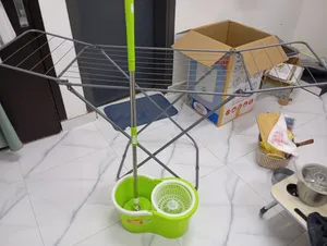 Cloth stand and floor mop