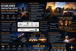 Unique Investment Opportunity: Established Contracting Entity Ready for Acquisition