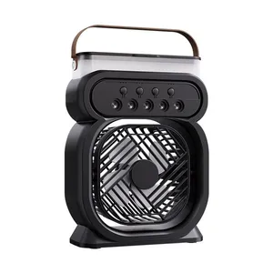 3 In 1 Portable Air Conditioner Evaporative Air Cooler LED Night Lights 3 Speeds Humidifier Fan For