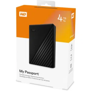 هاردسك خارجي 4TB نوع WD My Passport مكفول سنة