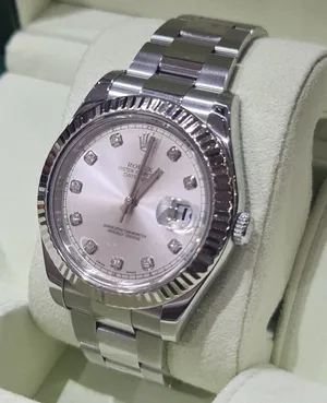 Rolex 18k/SS Datejust II 41MM 116334 Silver Diamond Dial