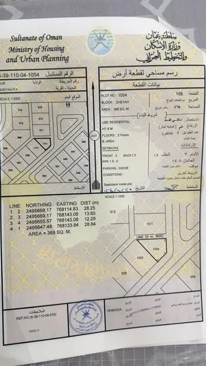 ارض سكنية مرتفعات الشياع