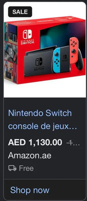 Nintendo switch 64gb red blue good condition  نينتيندو سويتش نظيفف