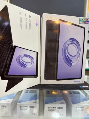 Gtab mega13 16ram/128gb new/مدخل خط جديد مكفول سنه من الوكيل مع مفر وكيبورد ولزقه وشاحن