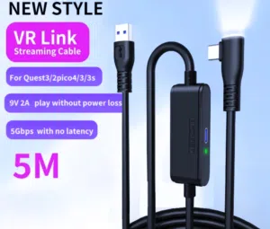 كيبل واقع افتراضي لربط نظارة ميتا كويست مع الحاسبة نقل بيانات + شحن Link Cable VR 5M