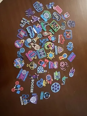 Glow in the dark football stickers