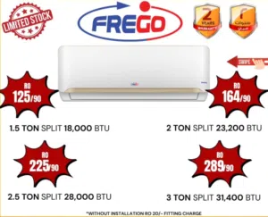 Air conditioners – available مكيف هواء – متوفرة من عدة ماركات