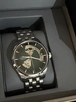 Hamilton Swiss -JAZZMASTER  OPEN HEART- ساعة هاملتون سويس جازماستر أوبن هارت