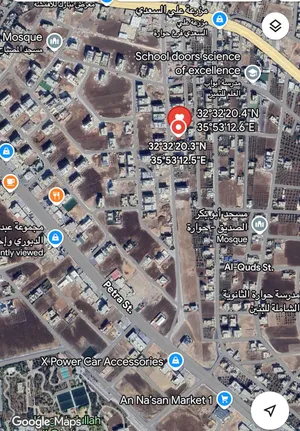 قطعة ارض شمال شرق دوار الثقافة- خلف العميد و جنوب قصر العليمي- 938 م - طوال ايدون