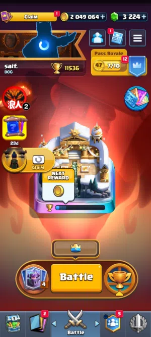 للبيع حساب Clash Royale قوي جدا من سنه 2022
