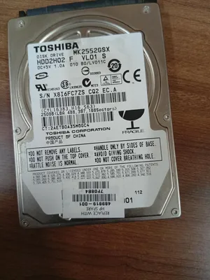 مساحه HDD تيوشيبا 250 جيبي