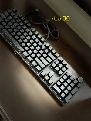 كيبوردات بحاله جيدة للبيع الاسعار في الصور منهم shark mouse و attack shark في احطام 100% و 60% و 80%