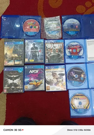 سيديهات + أدين ps4 مستعمل اصلي نخب اول