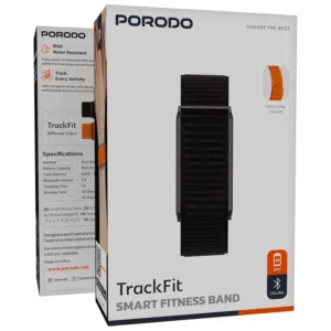 سوار ذكي للياقة البدنية من بورودو اشتراك مجاناً Porodo TrackFit Smart Fitness Band