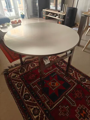 Stainless round table