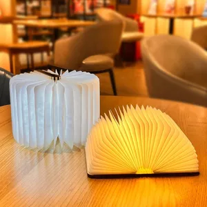 وصل حديثًا  مصباح الكتاب الخشبي LED