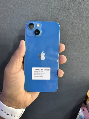 Used Apple iPhone 13 with 128GB Storage in Blue -battery health 92%.Excellent condition