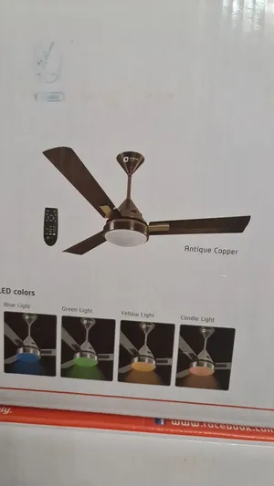 للبيع مروحة سقف ذكية ومودرن Orient Spectra (جديدة بالكرتون) مع إضاءة LED متعددة الألوان عدد 5