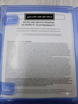 كود تحميل لعبة FC 25 لجهاز PS5 أصلي وغير مستخدم للبيع اقرأ الوصف